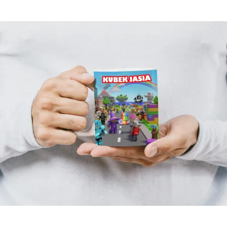Zestaw prezentowy dla gracza BLOX Poduszka + Kubek z personalizacją